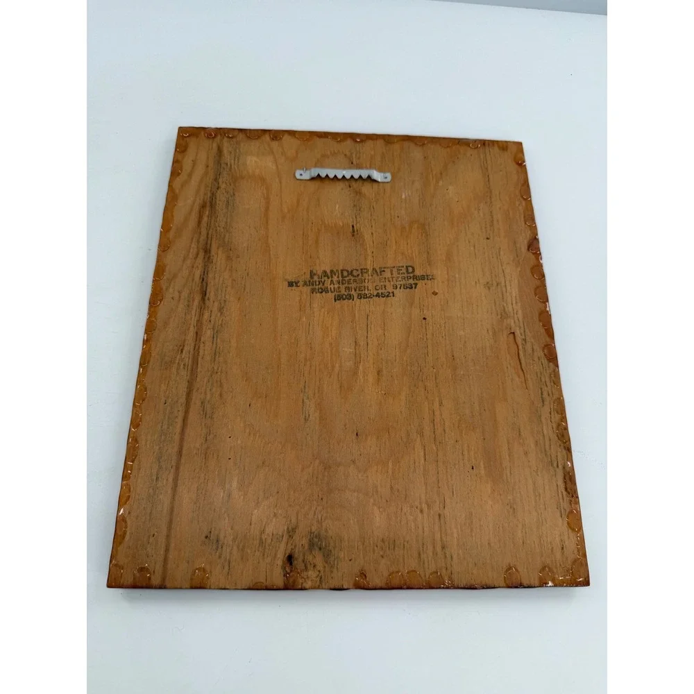 Footprints in the Sand Plaque Brown Wood Resin Religious Laminated Christian